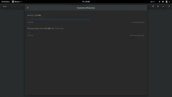 Customize Disk Size