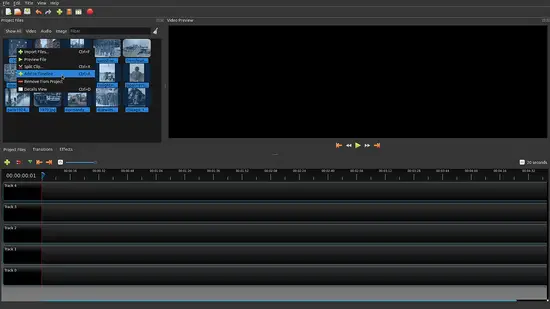 OpenShot - create a picture clip.