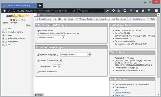PHPMyAdmin on Ubuntu
