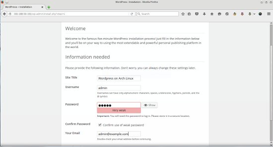 Enter WordPress deatils like site name, username and password.