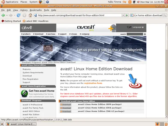 Avast linux shop