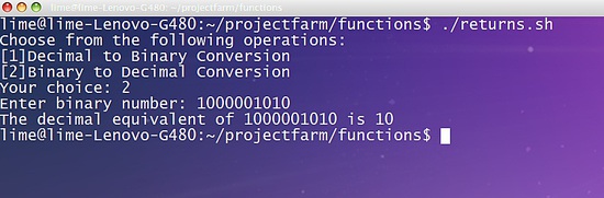 Decimal to binary conversions in bash