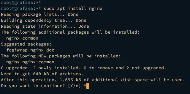 install nginx