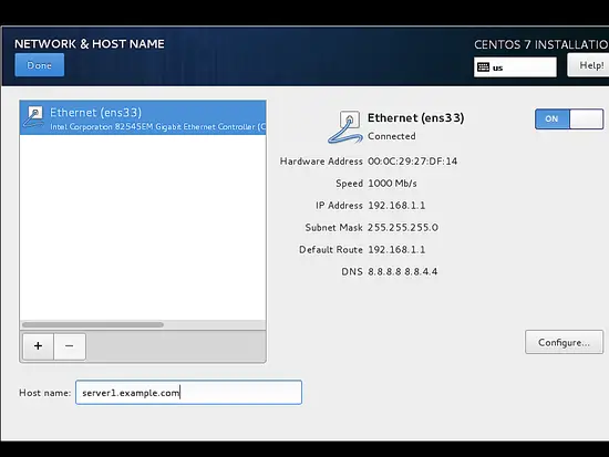 Turn the network on