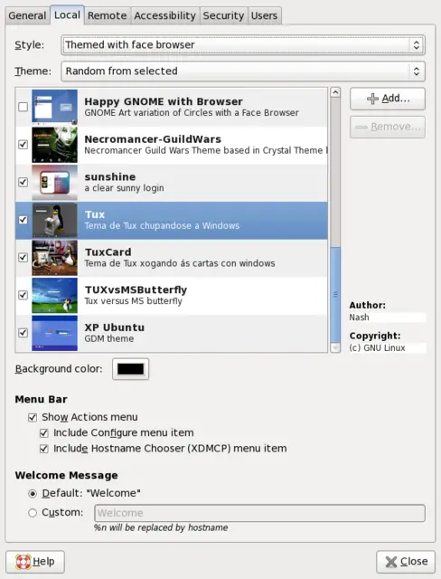 main Screen
