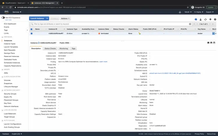 Verify instance state