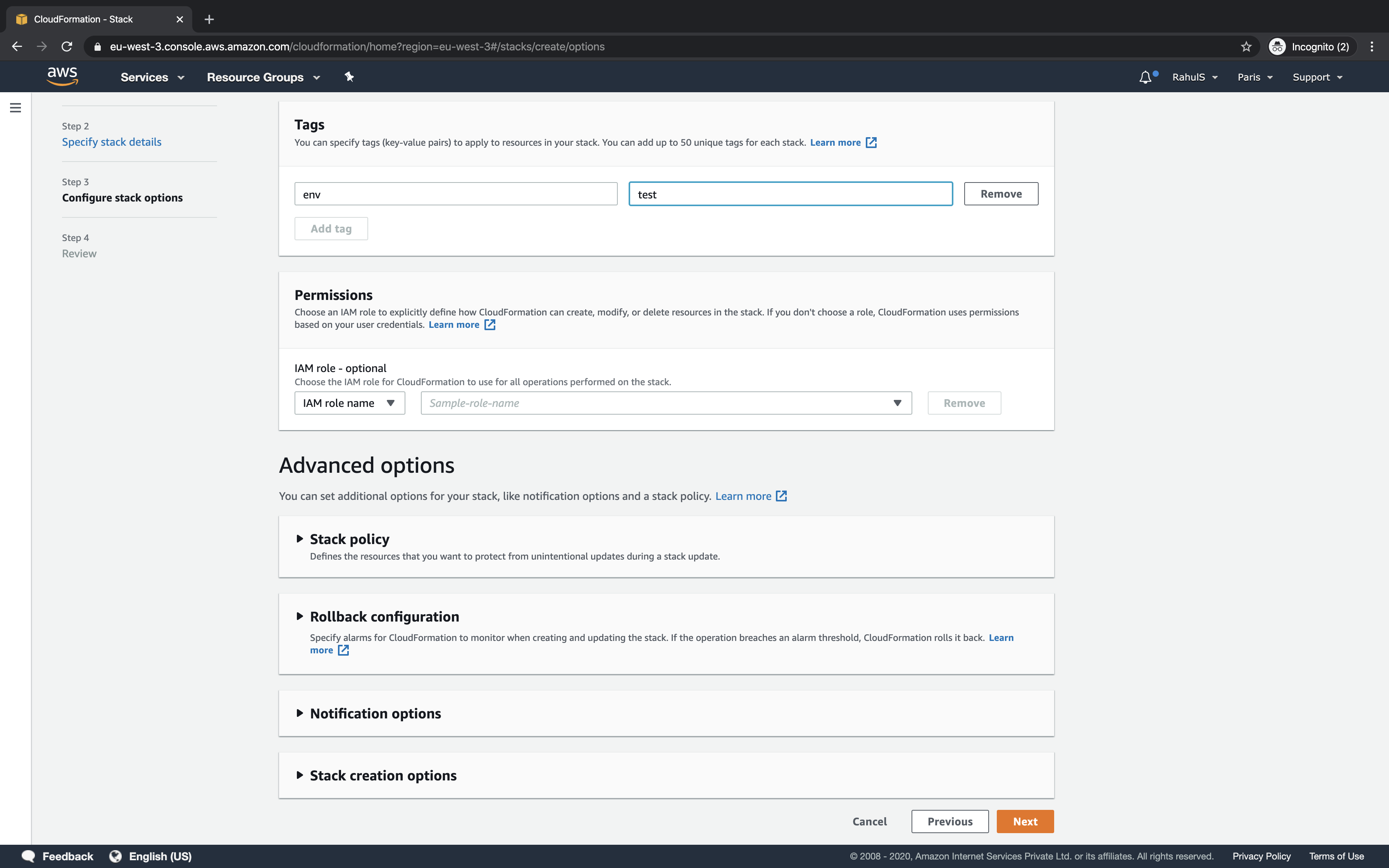 Use Cloudformation to create an RDS MySql Instance on AWS