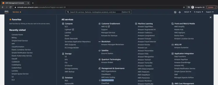 Search for cloudformation