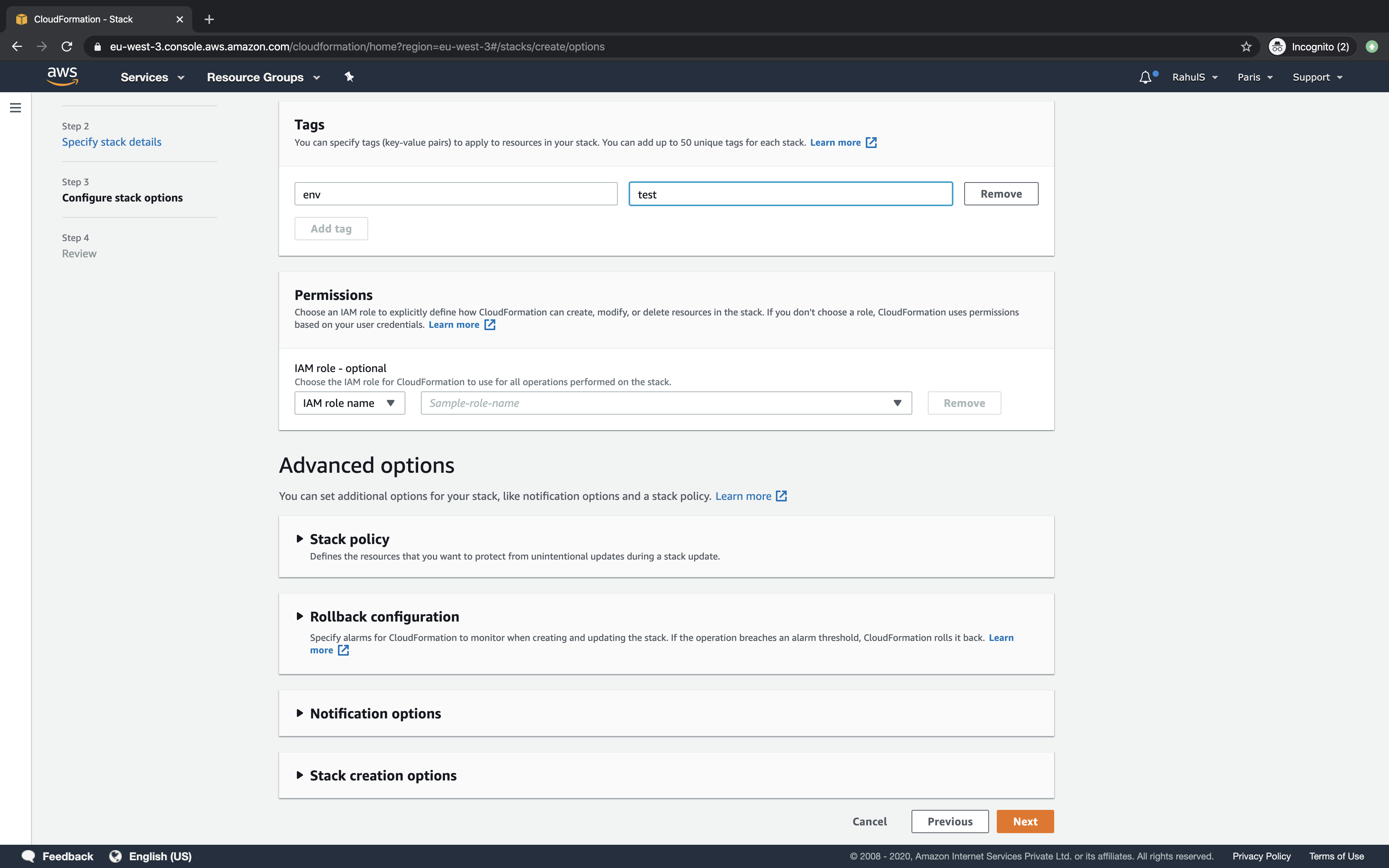 How to use Cloudformation to create SQS Queues on AWS