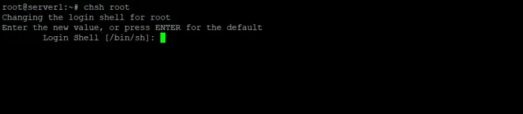 How to change login shell for some other user