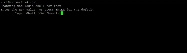 Change shell to bash on Ubuntu