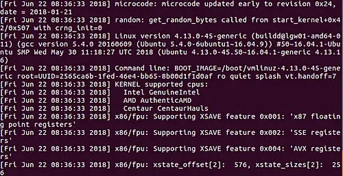 How to make dmesg produce timestamps in output