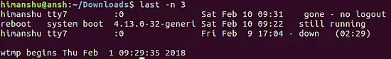 How to make last show only a specific number of lines