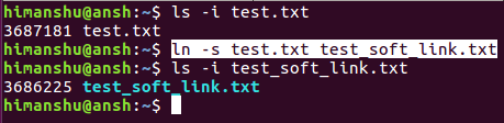 How to create soft/symbolic link using ln