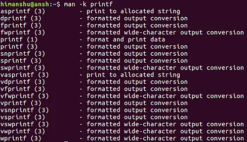 How to make man search considering input as regular expression