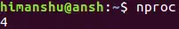 How to use nproc?