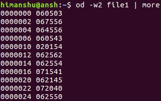 How to limit output bytes per line