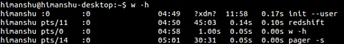 How to make w command strip header