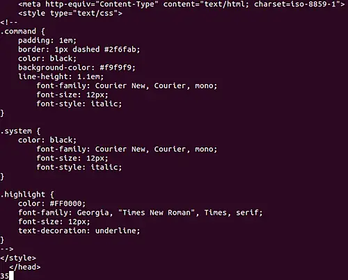 How to make zmore display the current line number