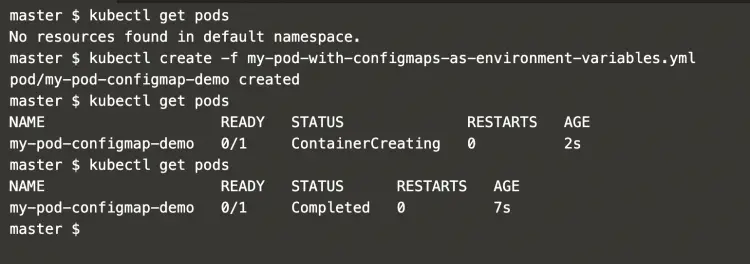 create-pod-to-use-configmap-as-environment-variables