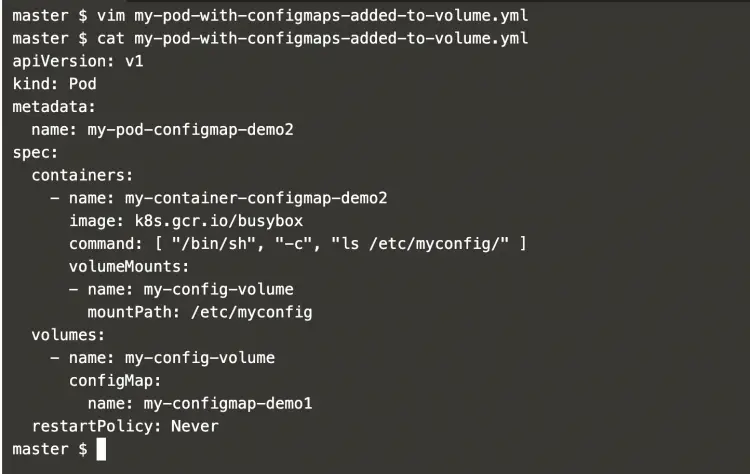 pod-definition-to-mount-configmap-as-a-volume