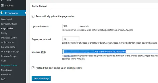 Automatically prime the page cache