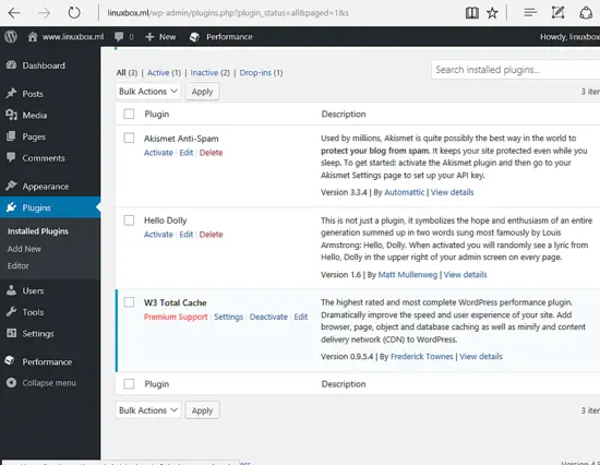 configure W3 Total Cache plugin