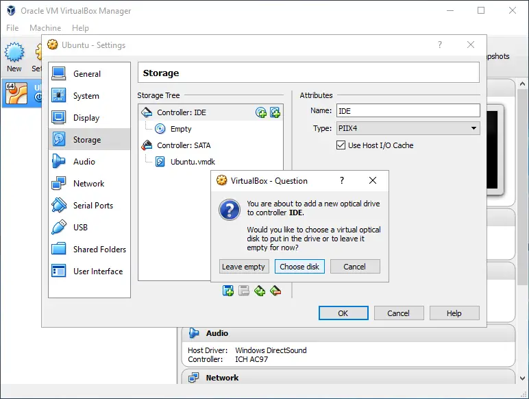 Control virtual machines. Контроллер ide VIRTUALBOX. VIRTUALBOX Setup Linux. Setup Ubuntu in VIRTUALBOX. VIRTUALBOX перезагрузка машины.