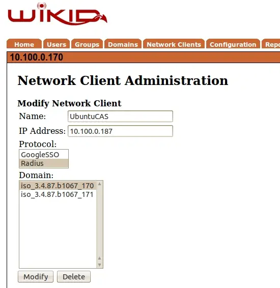 WiKID Radius client