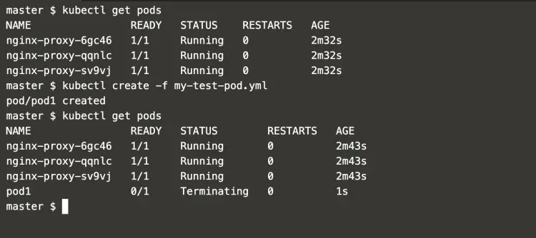 create-pod-matching-label