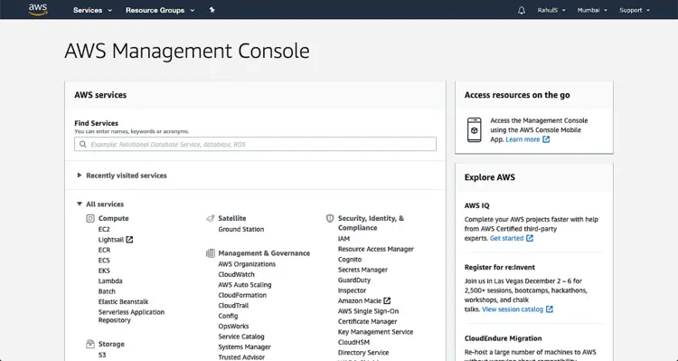 AWS Management Console