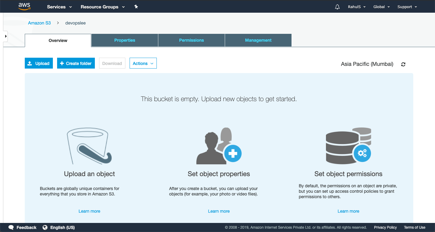 How To Create An S3 Bucket Object Storage On Amazon Aws