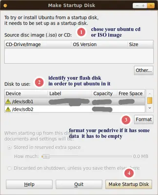 usb start up disk
