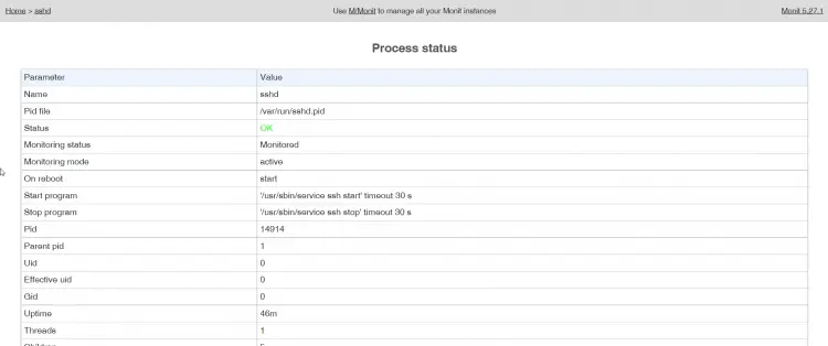 SSH process state