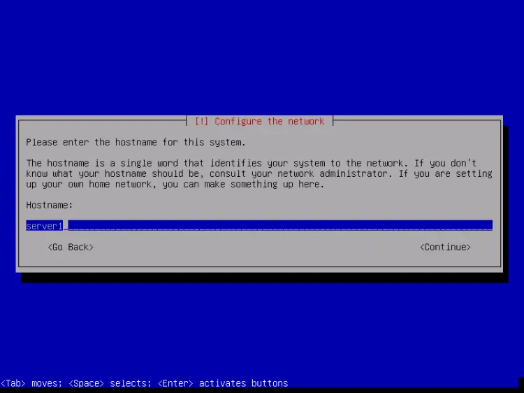 Hostname configuration