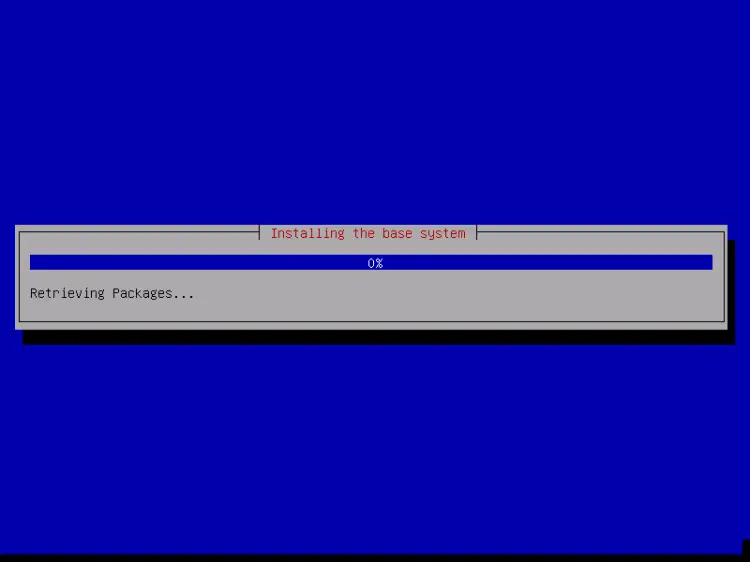 Creating Partitions and installing the base system