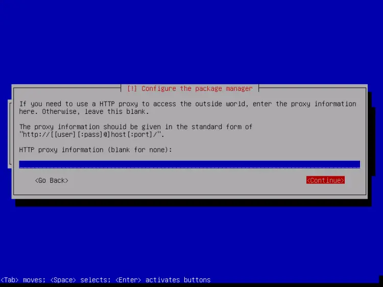 Configure apt proxy