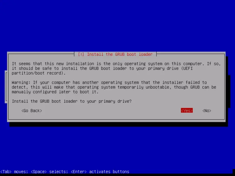 Install GRUB in MBR