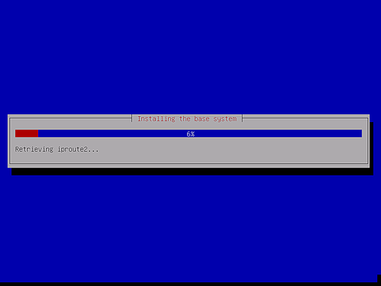 Installing the base system