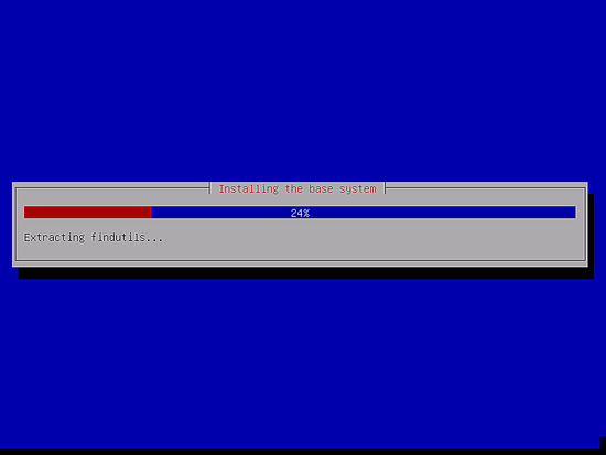 Installing the base system