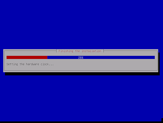 Finishing the installation
