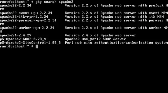 pkg search apache2