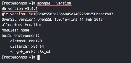 Check MongoDB version