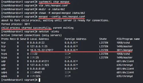 MongoDB is running on the local network address