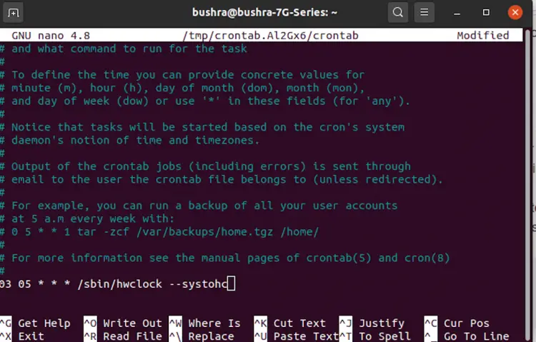 Schedule cronjob