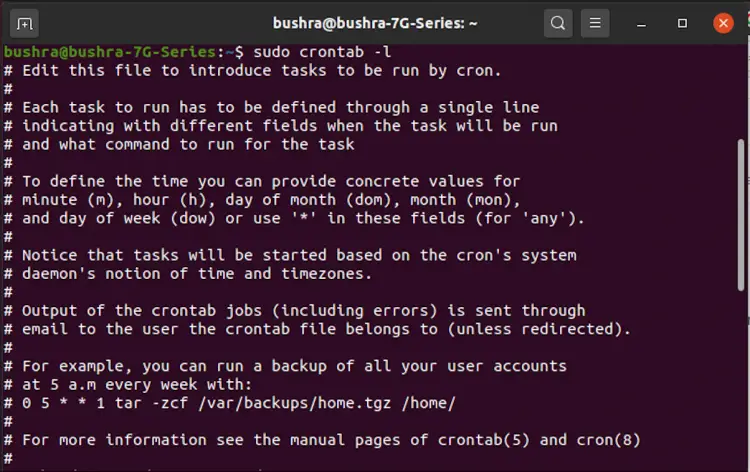 Edit root crontab