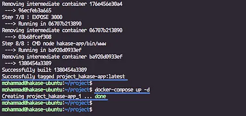 Use docker-compose up