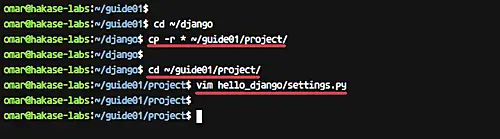 Configure Django project