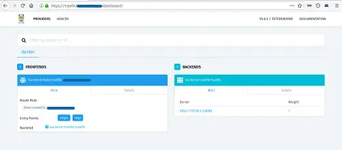 Traefik Dashboard