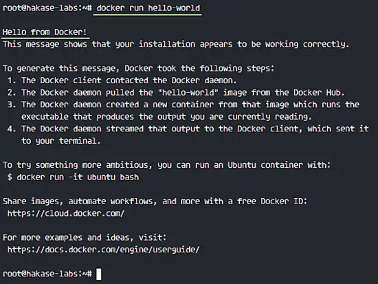 Hello Docker